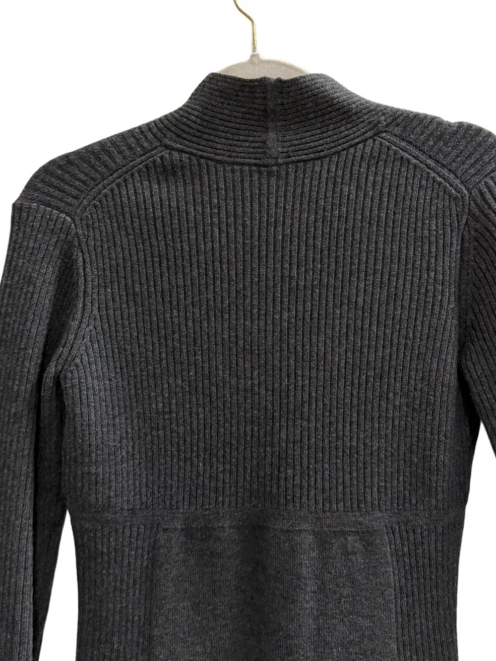 Athleta Chalet Sweater Dress Gray Merino Wool Dress Size Small - Picture 4 of 10